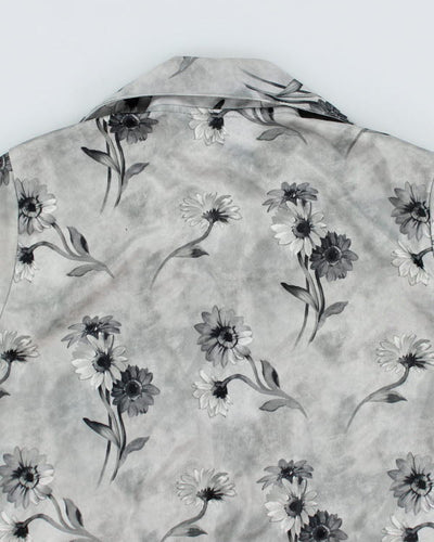 Vintage 90s Floral Shirt - XS
