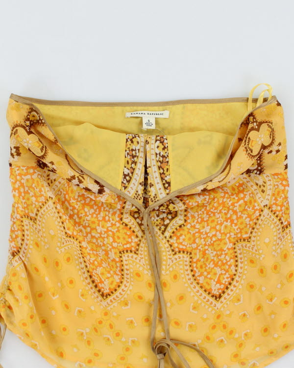 Y2k 00s Banana Republic Silk Halter Neck Top - S