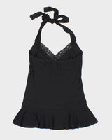 Y2k 00s Poetry Sequin Halter Top - S