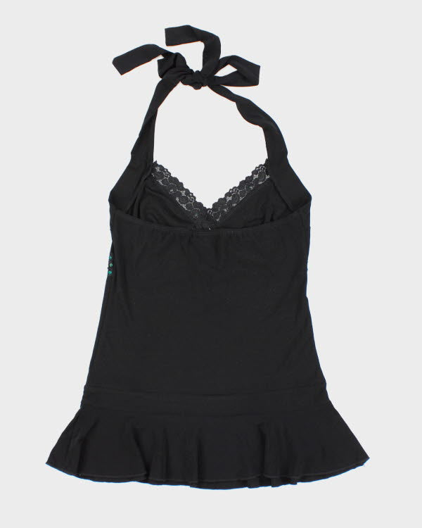 Y2k 00s Poetry Sequin Halter Top - S