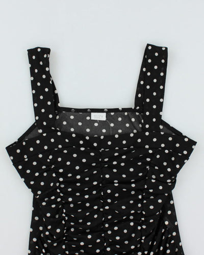Y2k 00s Suzy Polka Dot Mesh Cami - XL