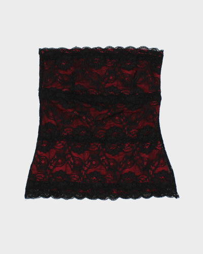 Y2k 00s Le Chateau Lace Tube Top - S