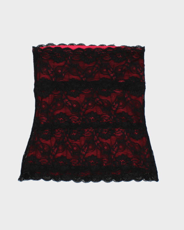 Y2k 00s Le Chateau Lace Tube Top - S