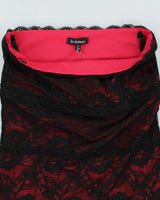 Y2k 00s Le Chateau Lace Tube Top - S