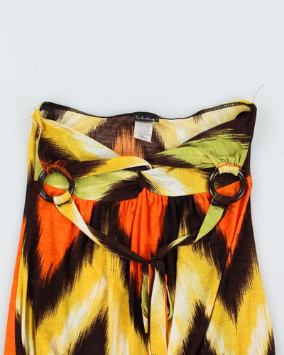 Y2k 00s Seduction Patter Halter Top - S