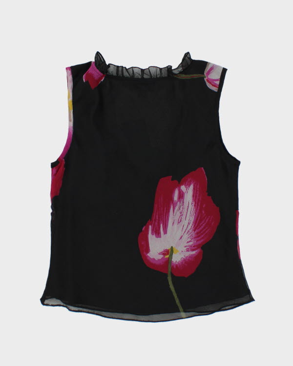 Y2k 00s Papell Ruffle Top - M