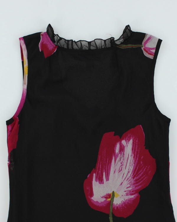 Y2k 00s Papell Ruffle Top - M