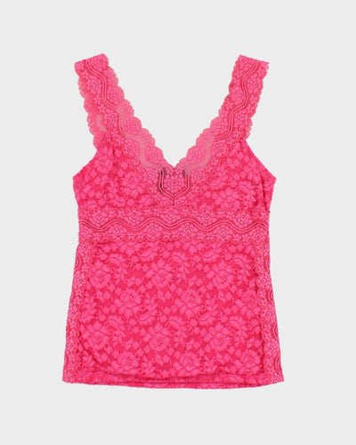 Y2k 00s Moda International Pink Lace Cami - S