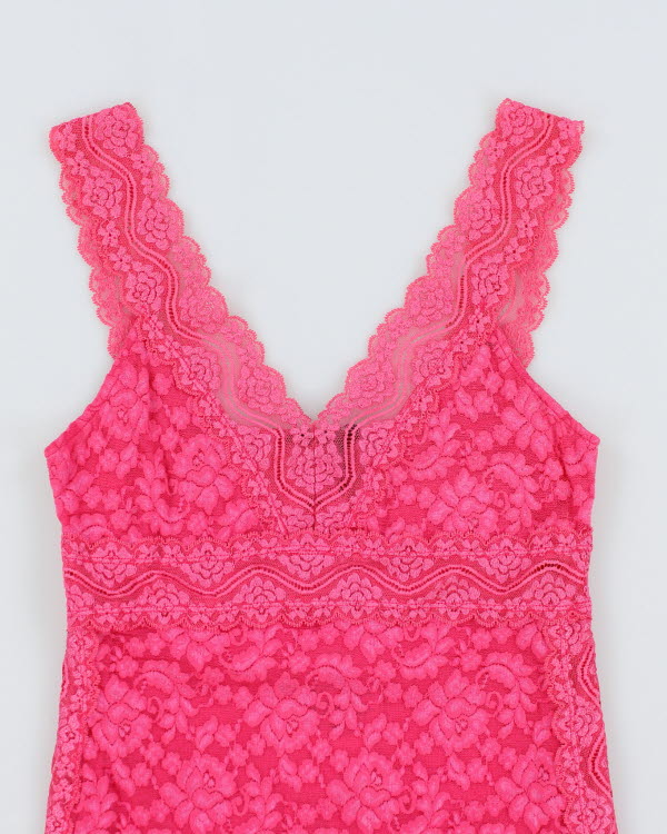 Y2k 00s Moda International Pink Lace Cami - S