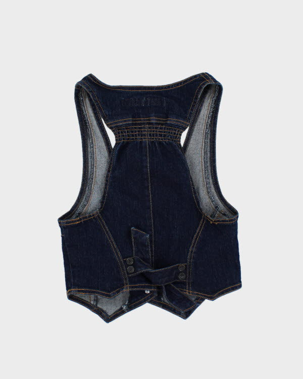 Y2k 00s Highway Jeans Denim Waist Coat - XS