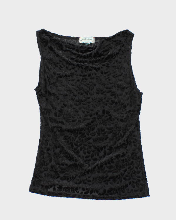 Y2k 00s Frazier Lawrence Cowl Neck Top - M