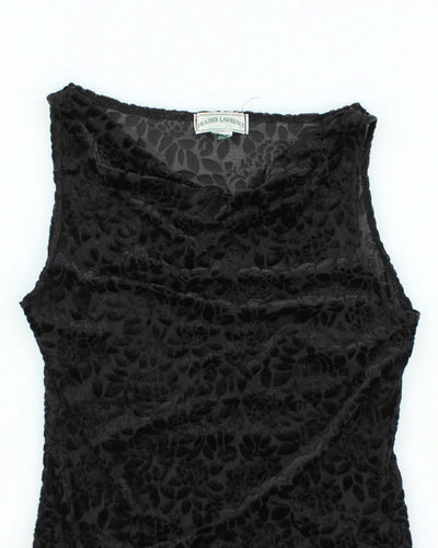 Y2k 00s Frazier Lawrence Cowl Neck Top - M