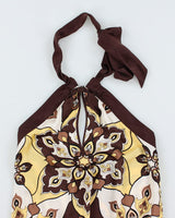 Y2k 00s Bebe Silk Halter Neck Top - XS