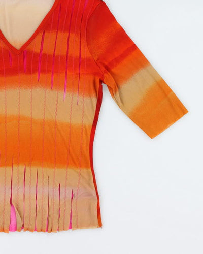 Y2k 00s Aldo Martin's Ombre Slash Top - M