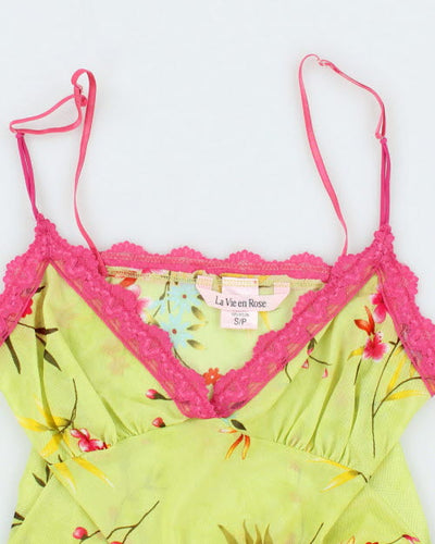 Y2k 00s La Vie En Rose Cami - S