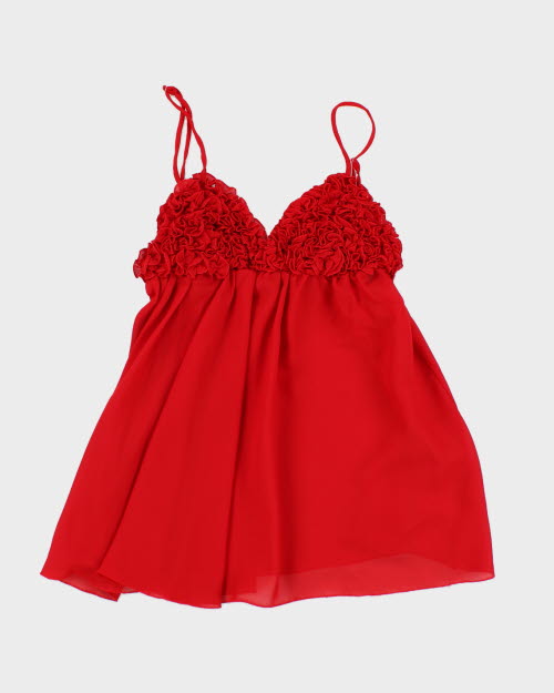 Y2k 00s Chloe Frilly Cami - M