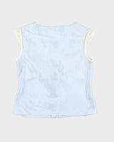 Vintage 90s Cherie Lace Up Top - M