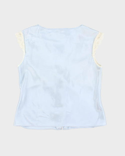 Vintage 90s Cherie Lace Up Top - M