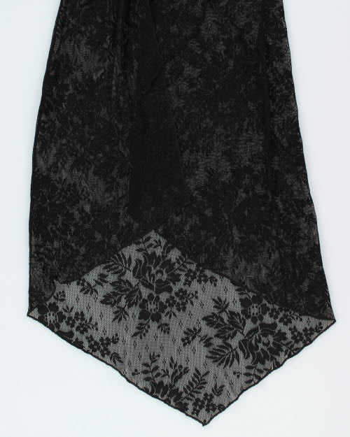 Y2k 00s Jacqueline Conoir Lace Tie Front Top - S