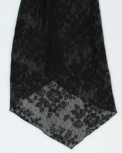 Y2k 00s Jacqueline Conoir Lace Tie Front Top - S