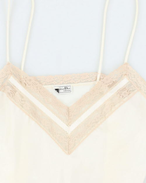 Vintage 60s Christian Dior Lingerie Cami - M