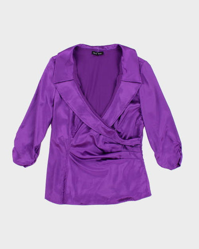Y2k 00s Le Chateau Purple Stain Top - M