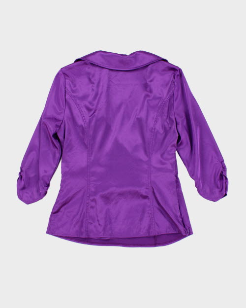 Y2k 00s Le Chateau Purple Stain Top - M
