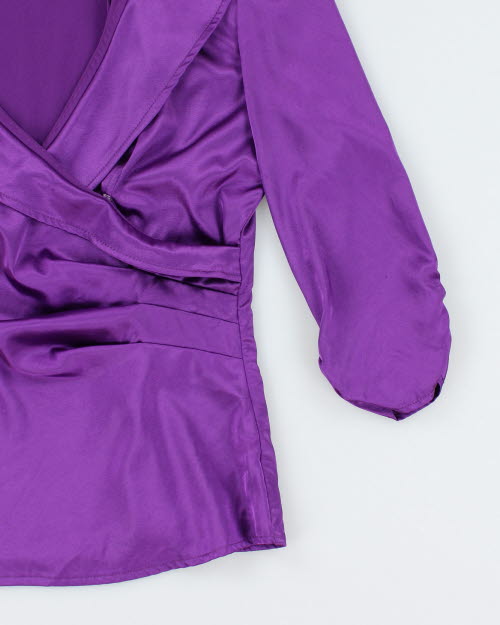 Y2k 00s Le Chateau Purple Stain Top - M