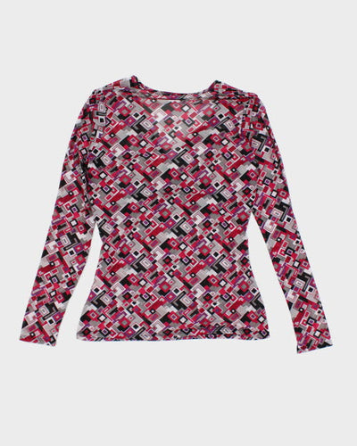 Y2k 00s Ricki's Mesh Top - M