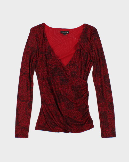 Y2k 00s Jessica Mesh Top - M