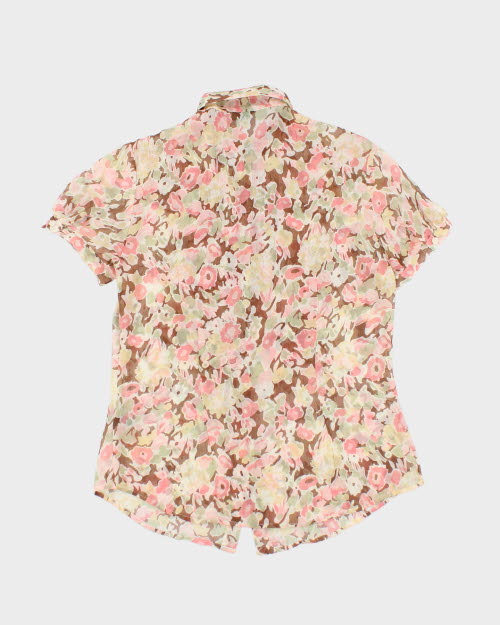 Ralph Lauren Floral Sheer Blouse - S