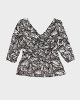 Y2k 00s Joseph Ribkoff Ruched Sparkly Top - M