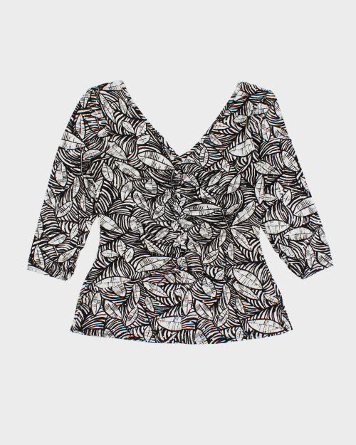 Y2k 00s Joseph Ribkoff Ruched Sparkly Top - M