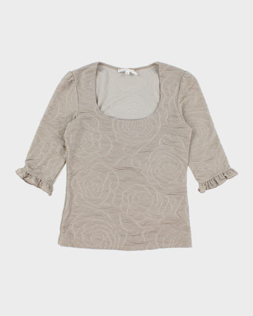 Y2k 00s Cleo Pattern Top - XS