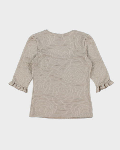Y2k 00s Cleo Pattern Top - XS