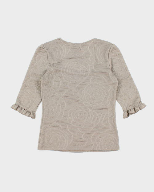 Y2k 00s Cleo Pattern Top - XS
