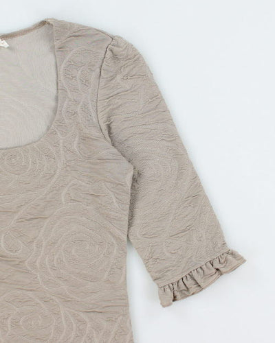 Y2k 00s Cleo Pattern Top - XS