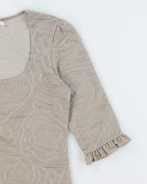 Y2k 00s Cleo Pattern Top - XS