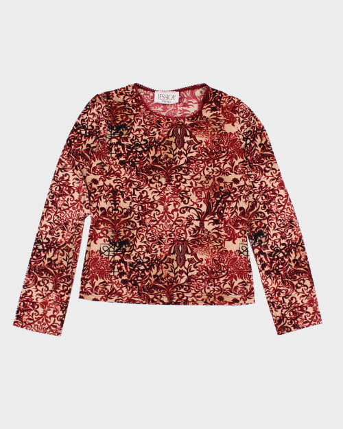 Y2k 00s Jessica Long Sleeve Top - S