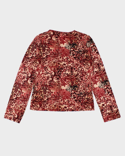 Y2k 00s Jessica Long Sleeve Top - S