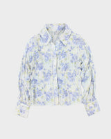 Vintage 00s Fancy Floral Blouse - S