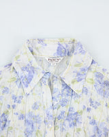 Vintage 00s Fancy Floral Blouse - S