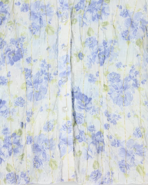 Vintage 00s Fancy Floral Blouse - S