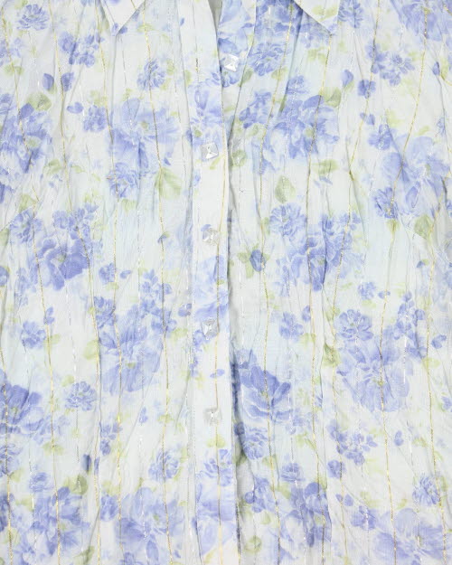Vintage 00s Fancy Floral Blouse - S
