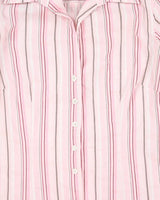 Y2k 00s Planet Striped Shirt - S