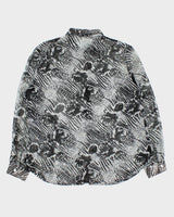 Y2k 00s Caviar Mesh Blouse - L