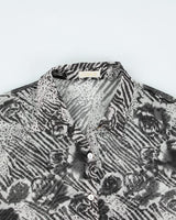 Y2k 00s Caviar Mesh Blouse - L