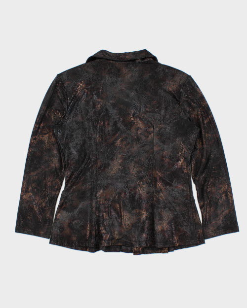 Y2k 00s Artex Zip-up Top - M
