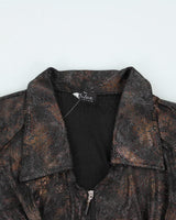 Y2k 00s Artex Zip-up Top - M