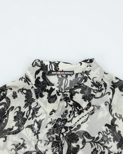 Y2k 00s Nia & Do Rado Sheer Blouse - L